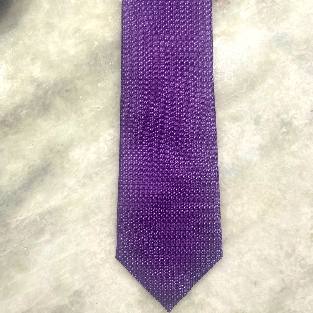 Canali Purple Dot Tie